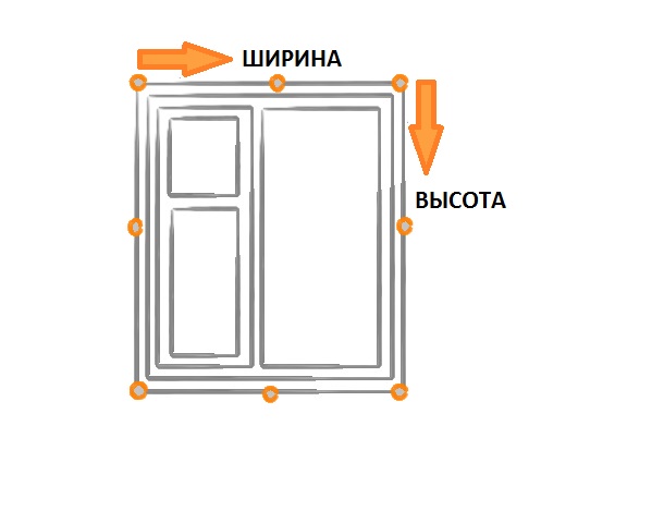 Замер высоты и ширины рольставней